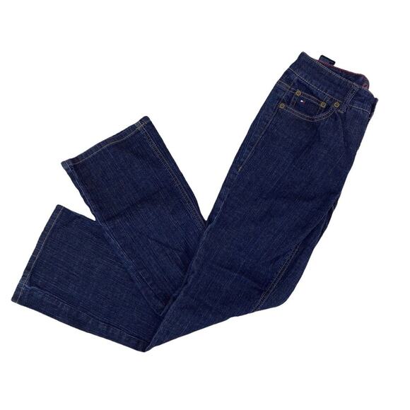 Tommy Hilfiger Denim - Tommy Hilfiger Women's Hope Bootcut Jeans Sz 2 Zipper Fly 29" Inseam Dark Wash